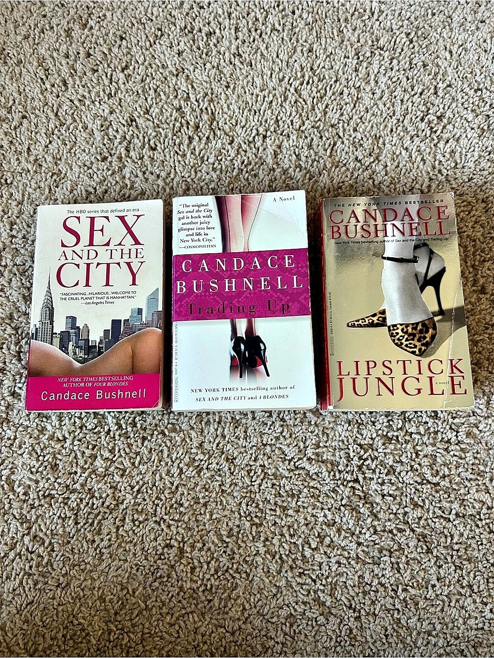 Candace Bushnell Sex and the City / Trading Up / Lipstick Jungle Paperback